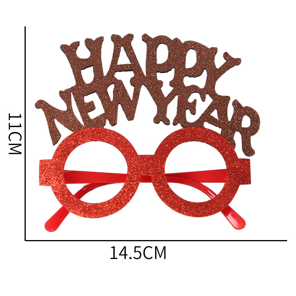 Christmas khaki letter glasses