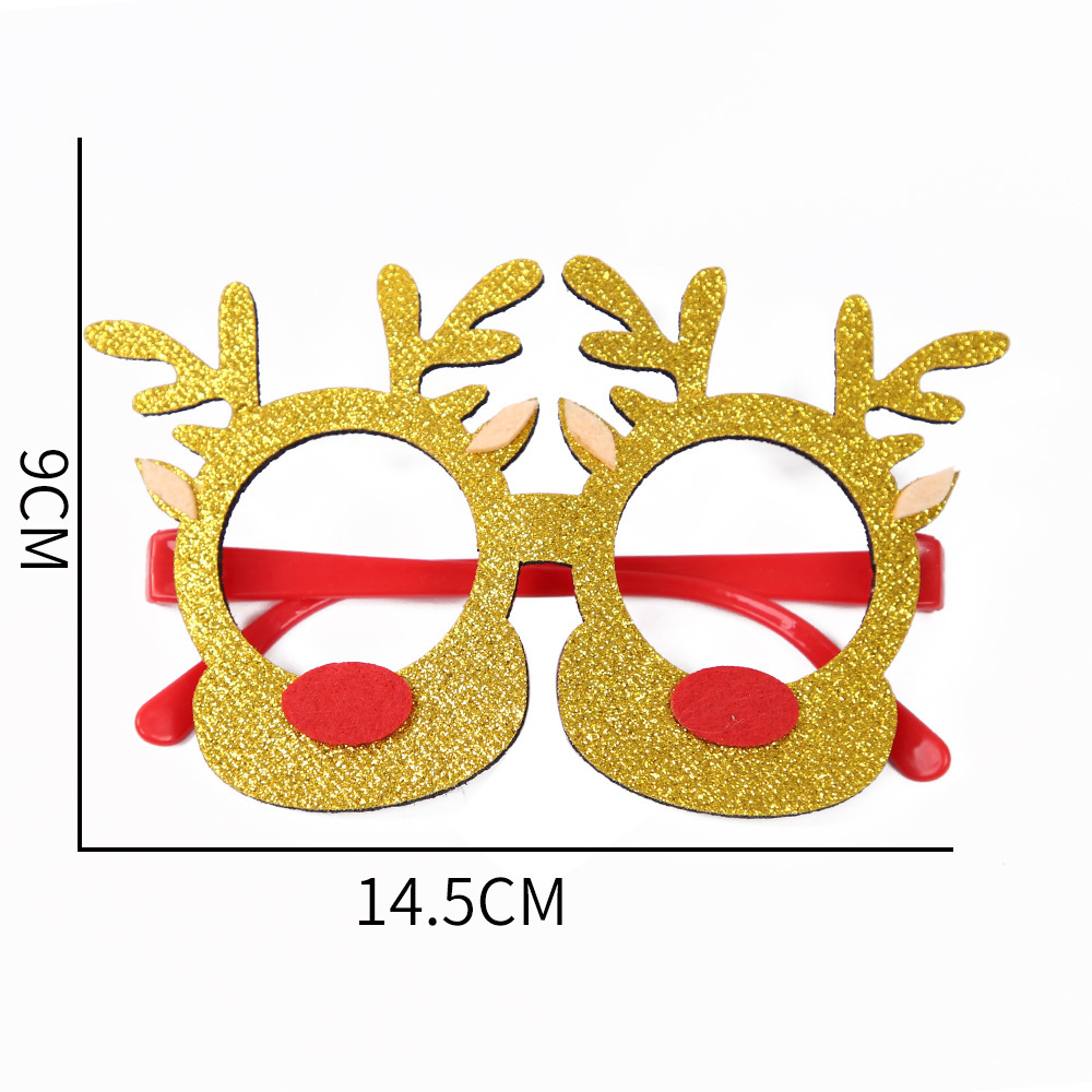 Christmas Golden antler glasses