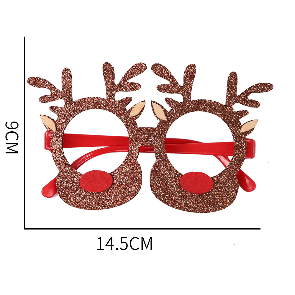 Christmas card its antler glasses
