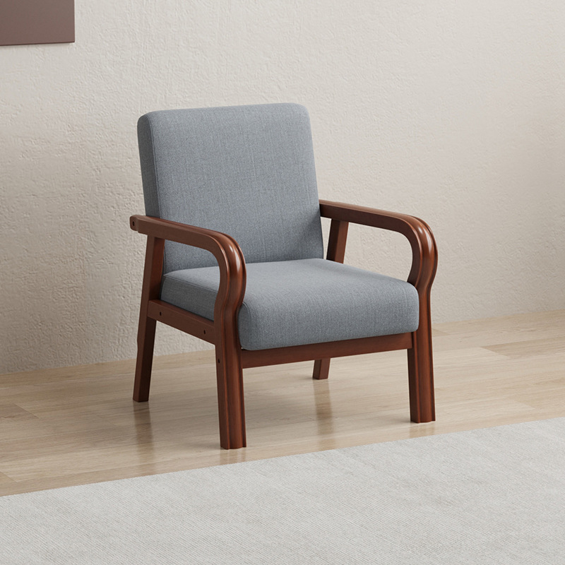 light gray walnut linen single