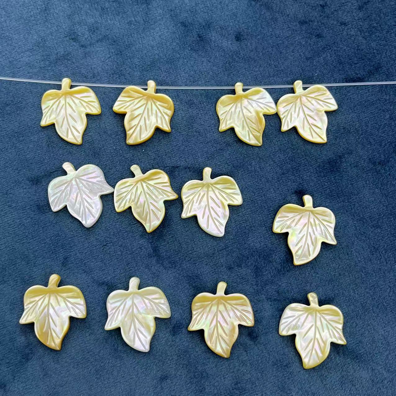 4:Yellow shellfish 18*19MM leaves