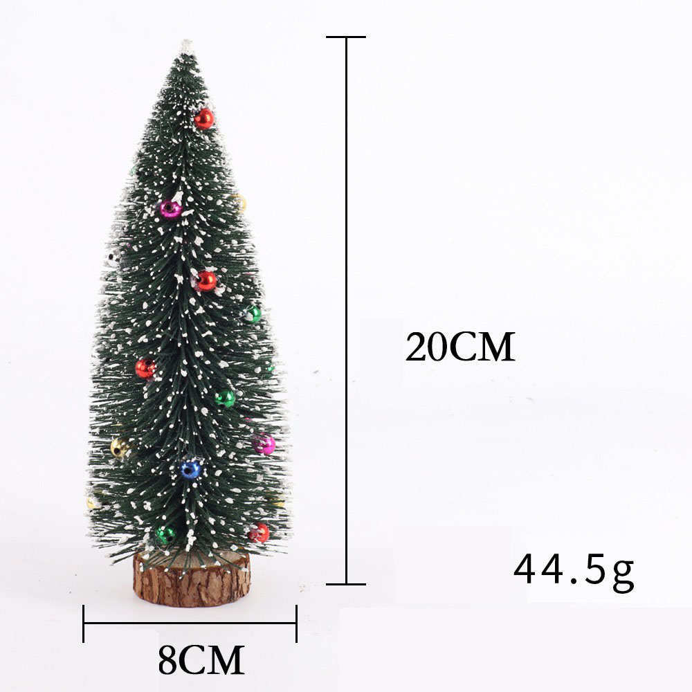 20cm flocking sticky beads Christmas tree