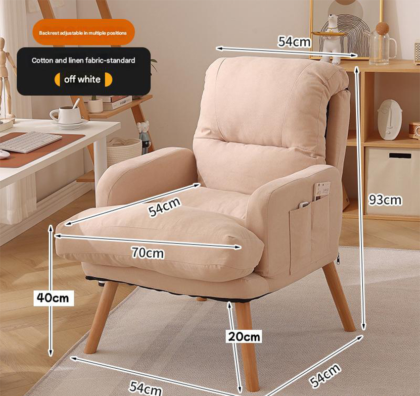 Off-white cotton and linen standard