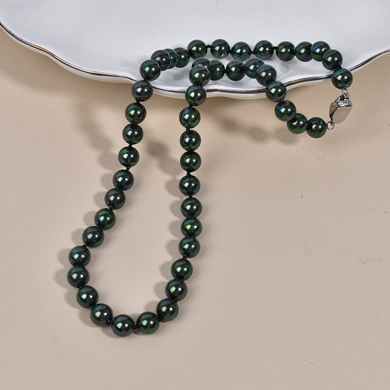 Malachite green necklace about 8mm