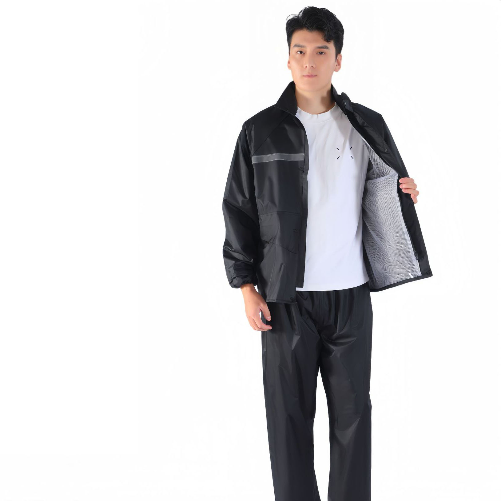 Pongee/black double-layer flagship model (lining   double pockets)