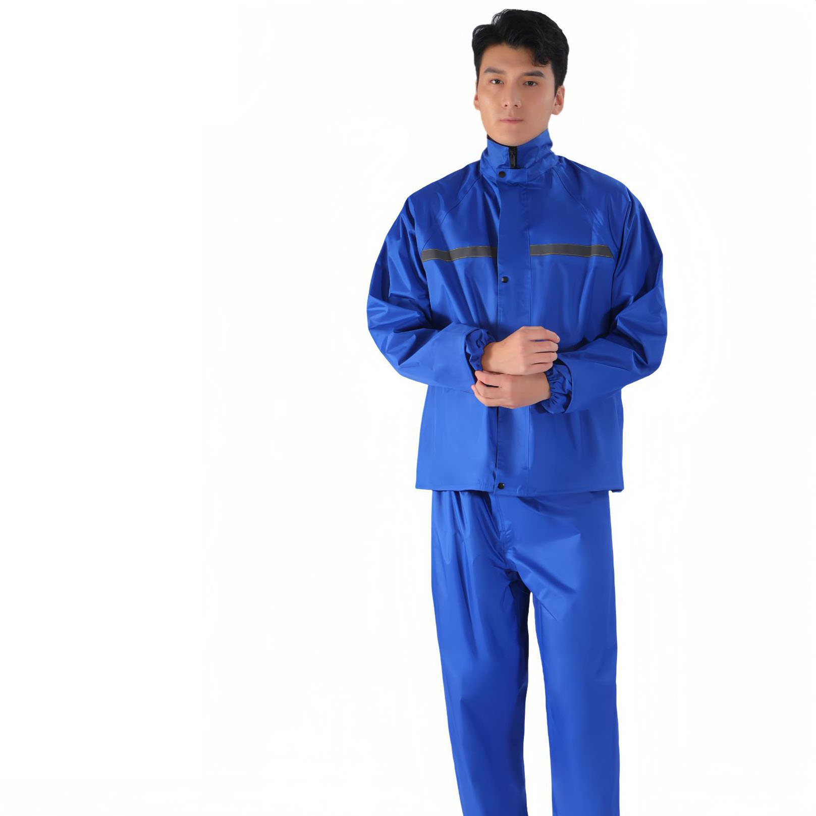 Pongee/blue double-layer flagship model (lining   double pockets)