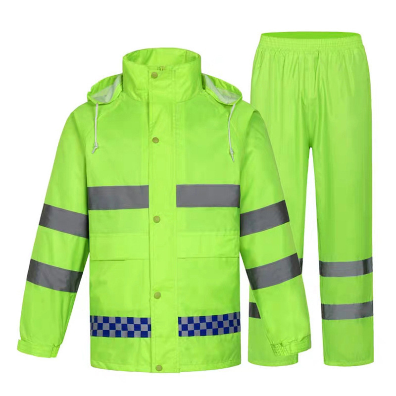 Double-layer-150D duty suit [fluorescent green]]