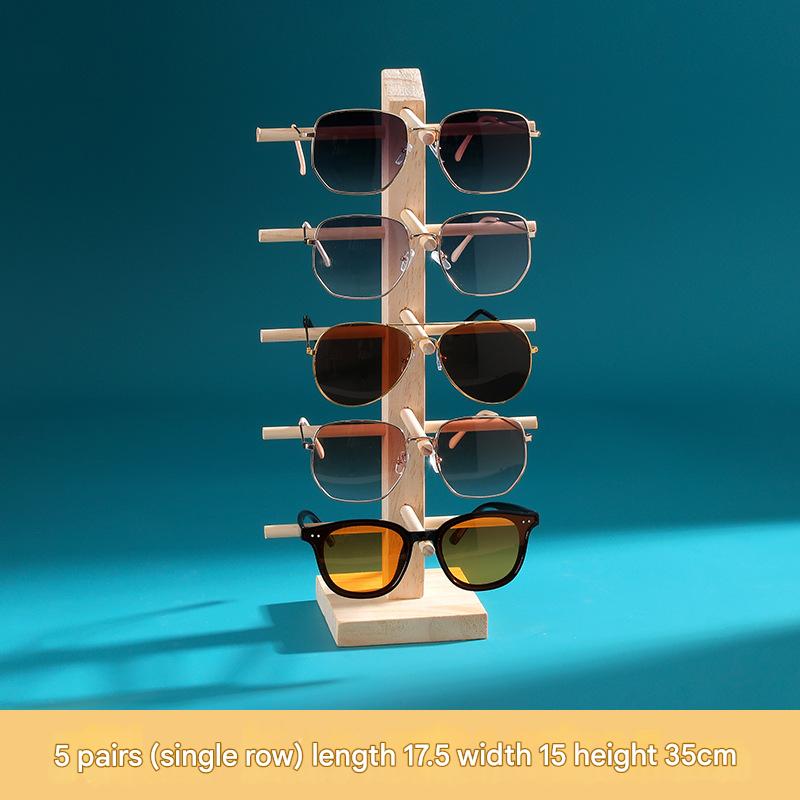 Single row [5] Solid Wood glasses frame