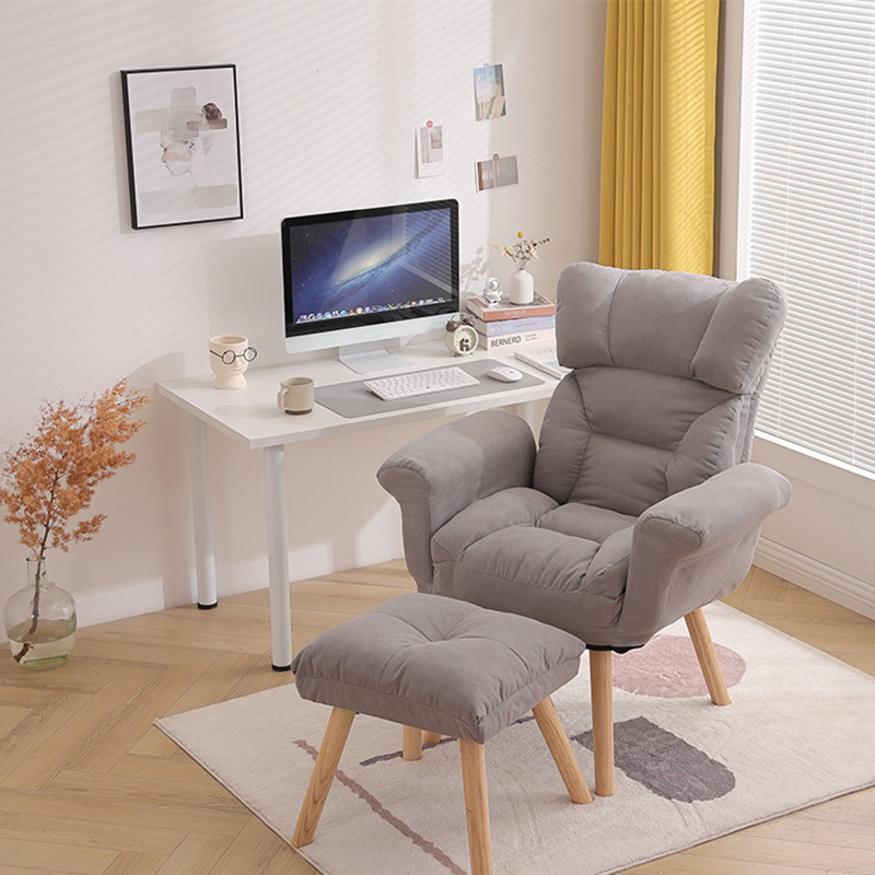 Light Gray   pedal-solid wood feet (cotton and linen)