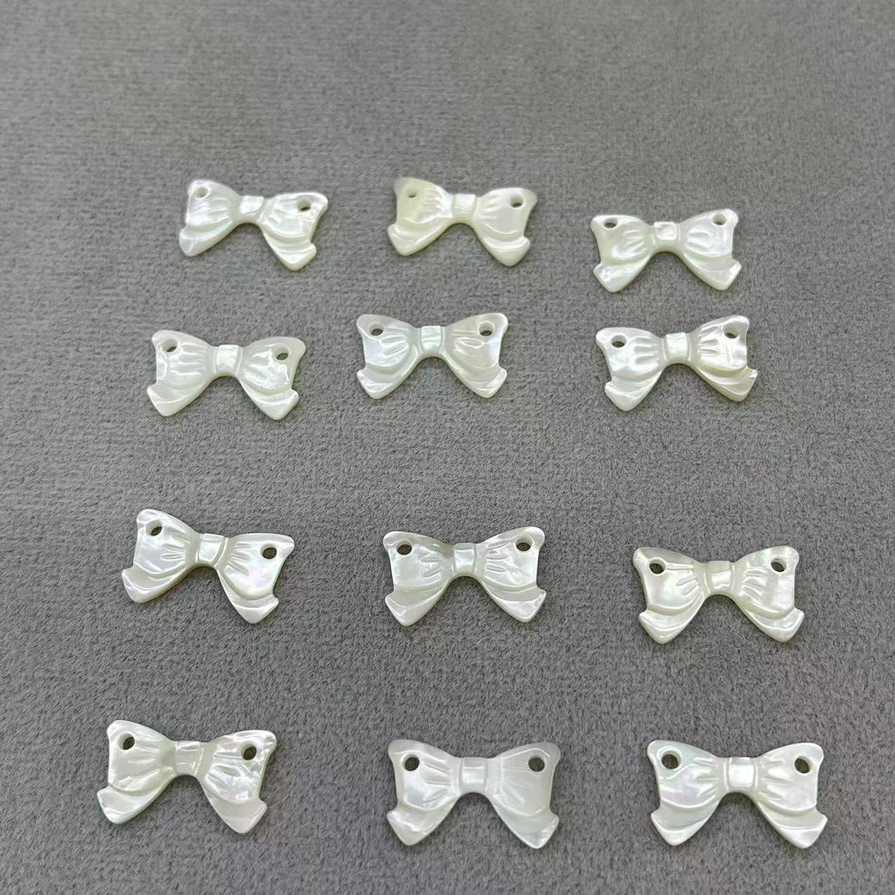 White shell bow 10*18MM