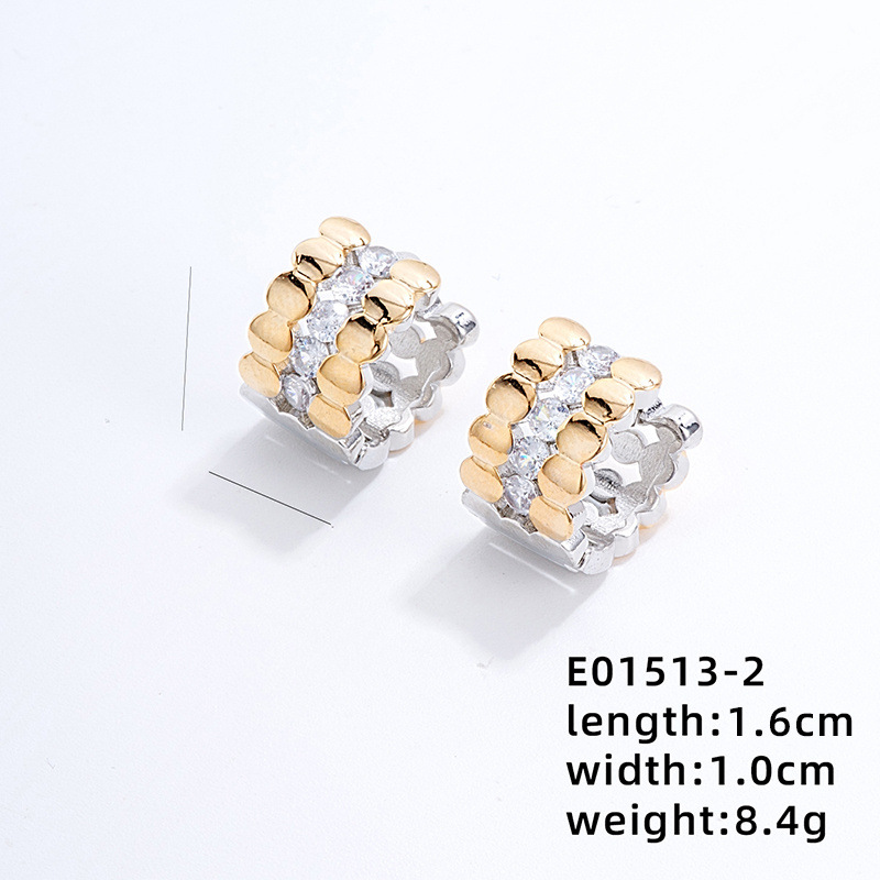 White K White Diamond-plated 08 Gold White K doubl