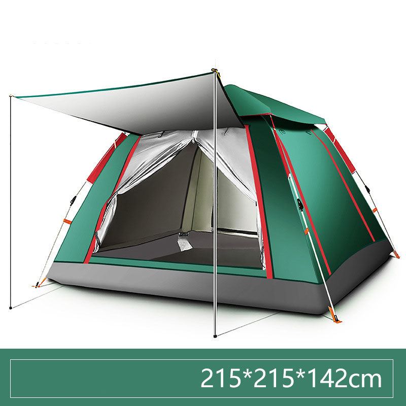 3-4 people fully automatic silver glue dark green [0023]