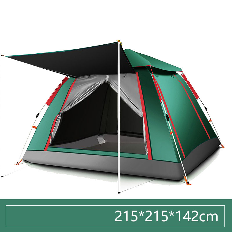3-4 people fully automatic vinyl dark green [0023]