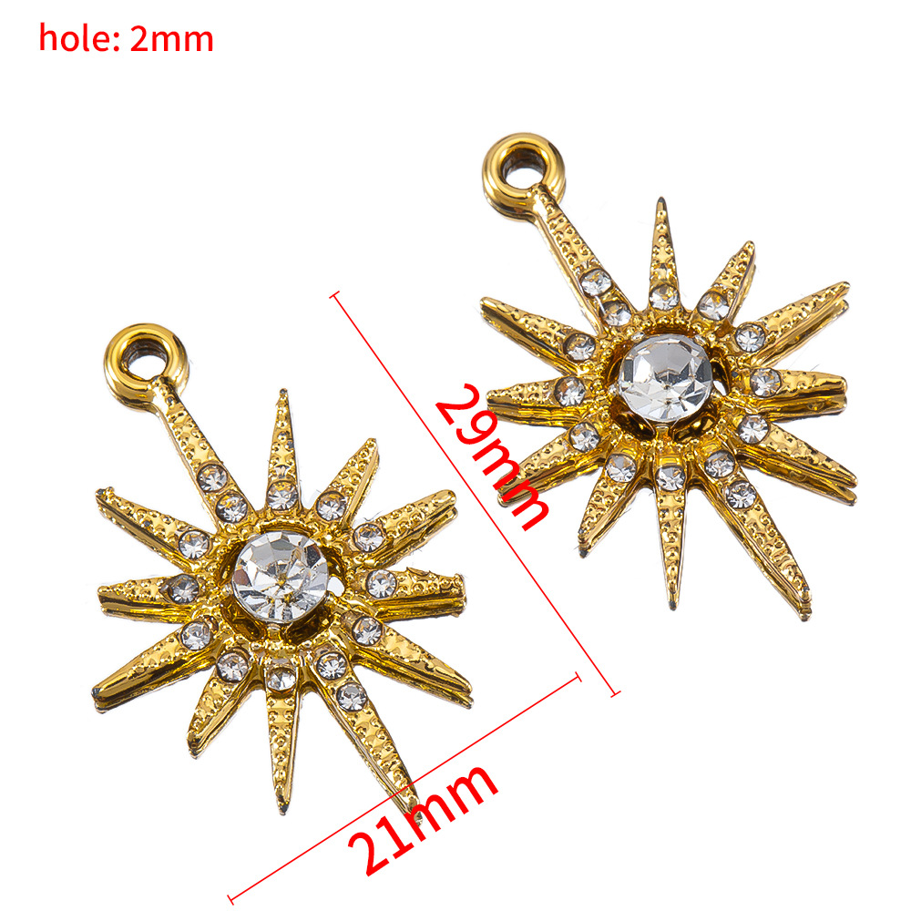 4:Sunflower pendant-kc gold