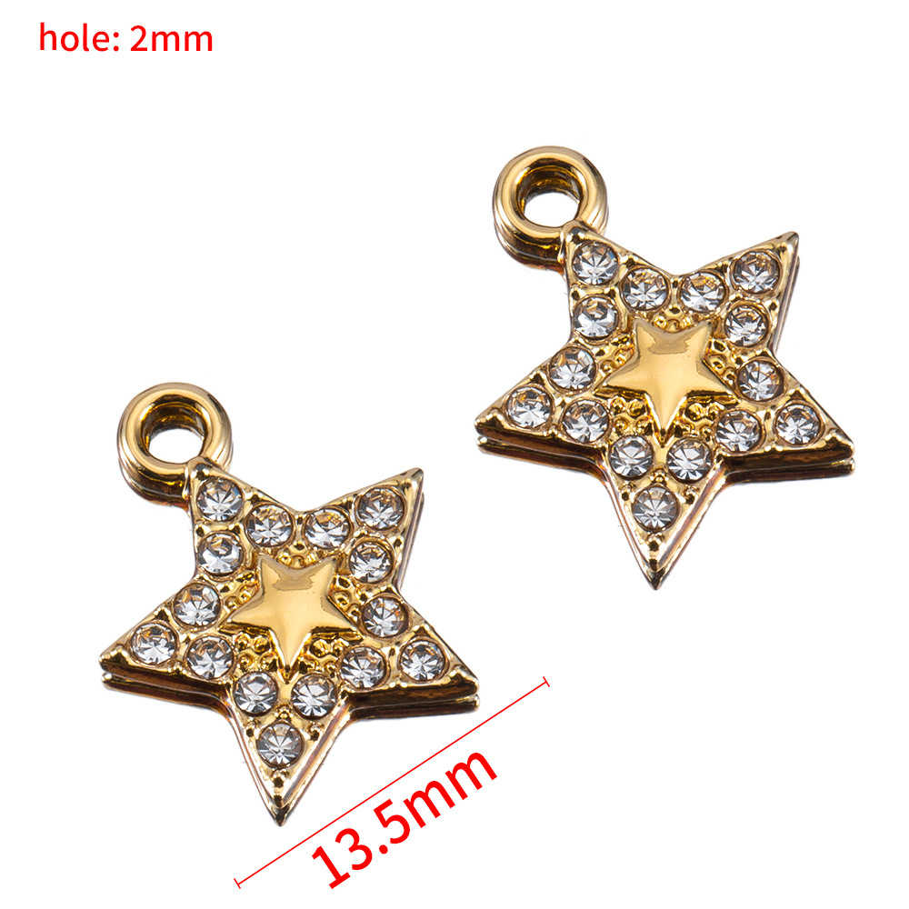 10:13.5mm star pendant-kc gold