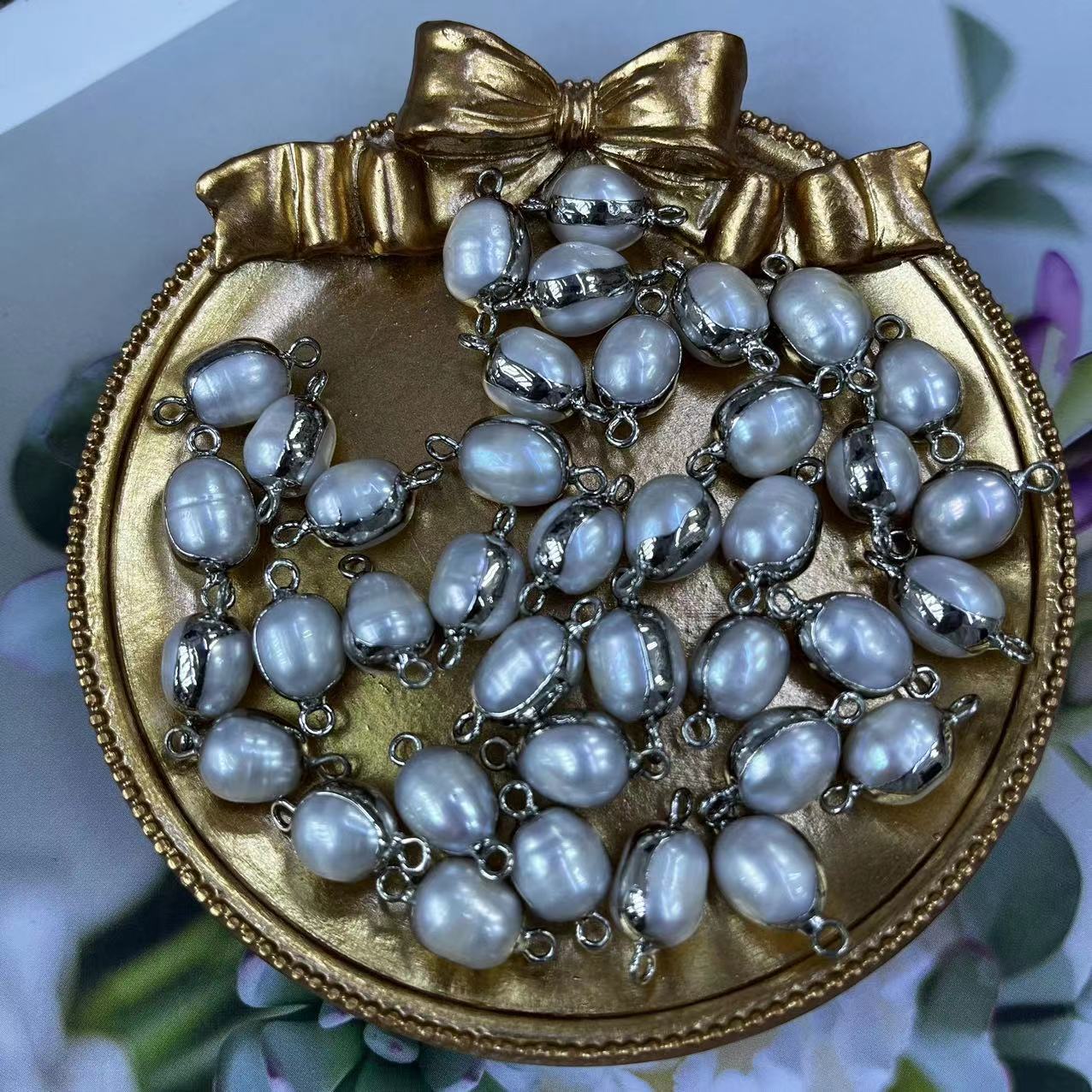 Silver double hole