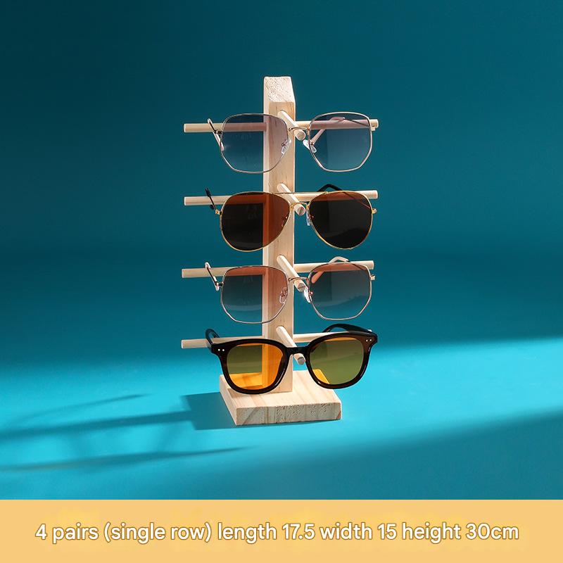 4:Single row [4] Solid Wood glasses frame