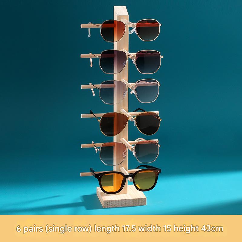 6:Single row [6] Solid Wood glasses frame