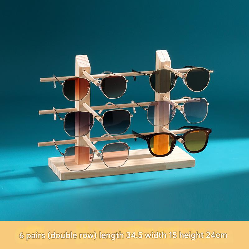 7:Double row [6] Solid Wood glasses frame