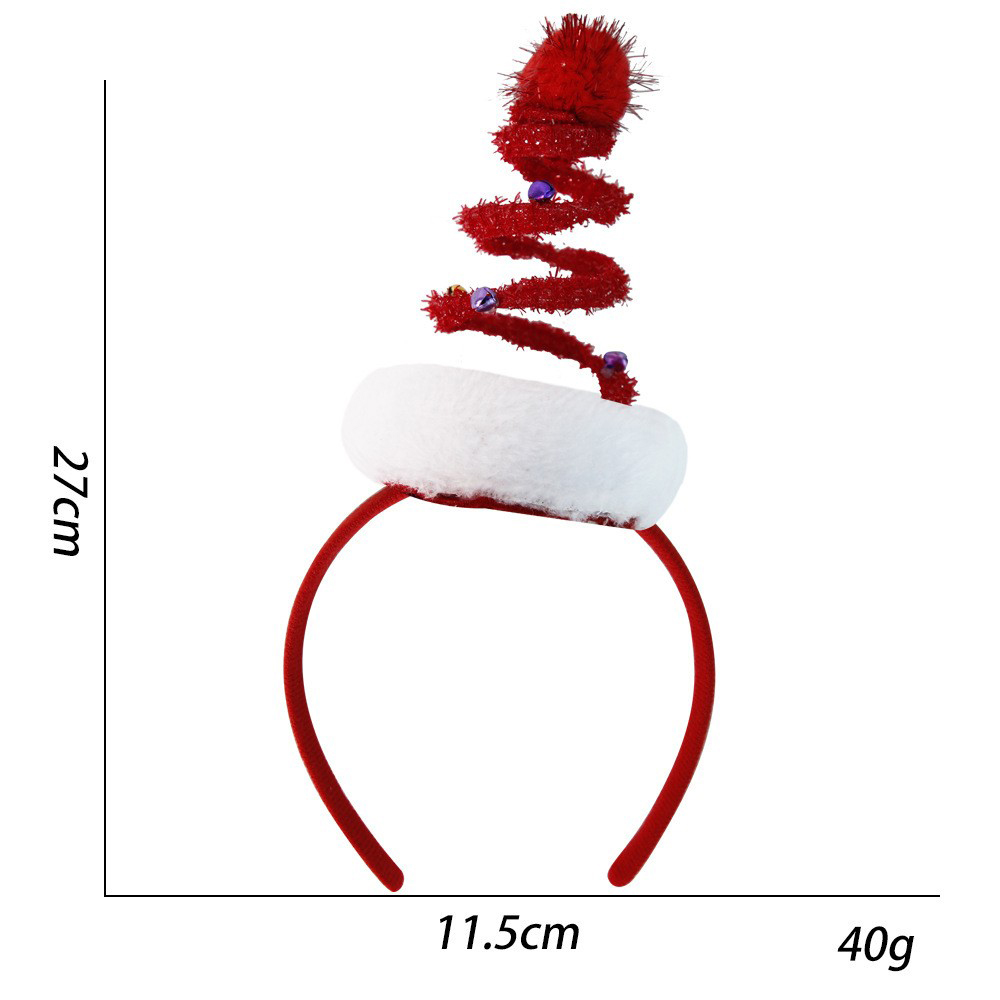 Spiral christmas tree headband