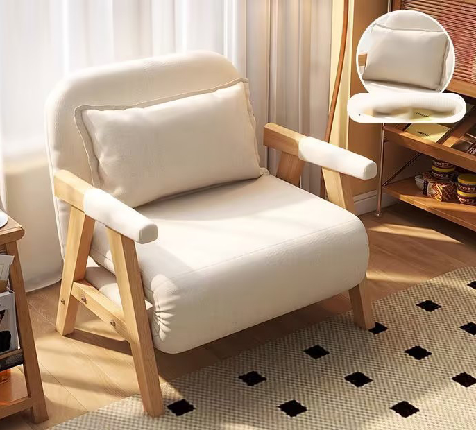 Single wider model [width 80cm] cream color