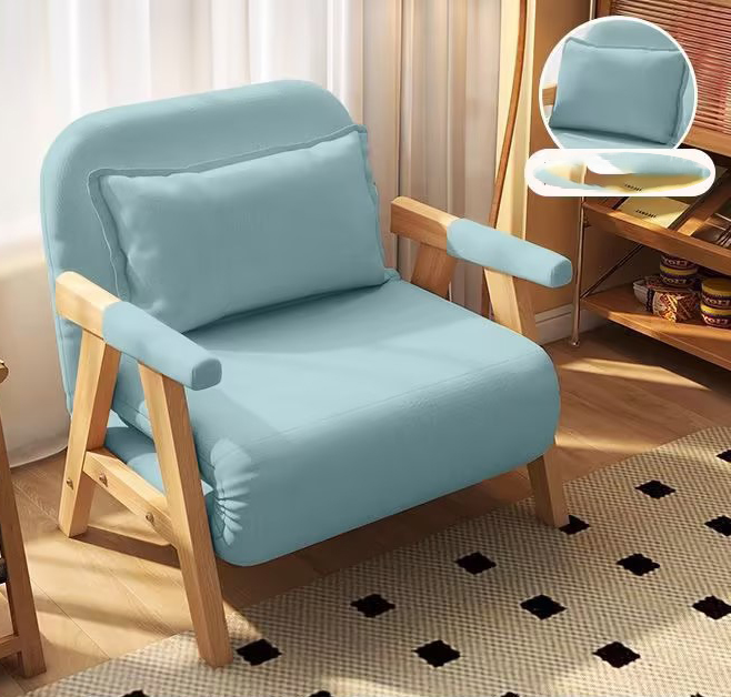 Single wider model [width 80cm] blue