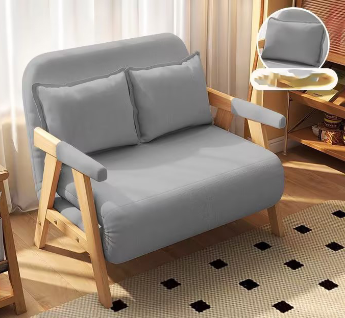 Small double [width 100cm] light gray