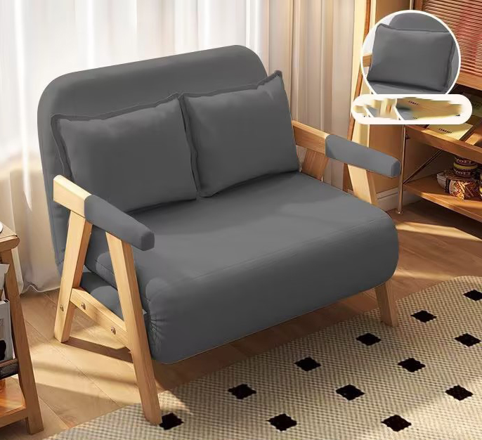 Small double [100cm wide] dark gray