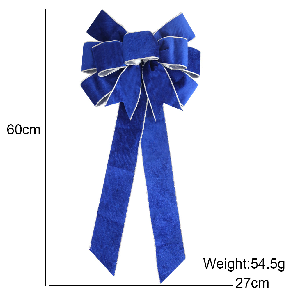 Blue Flannel Bow