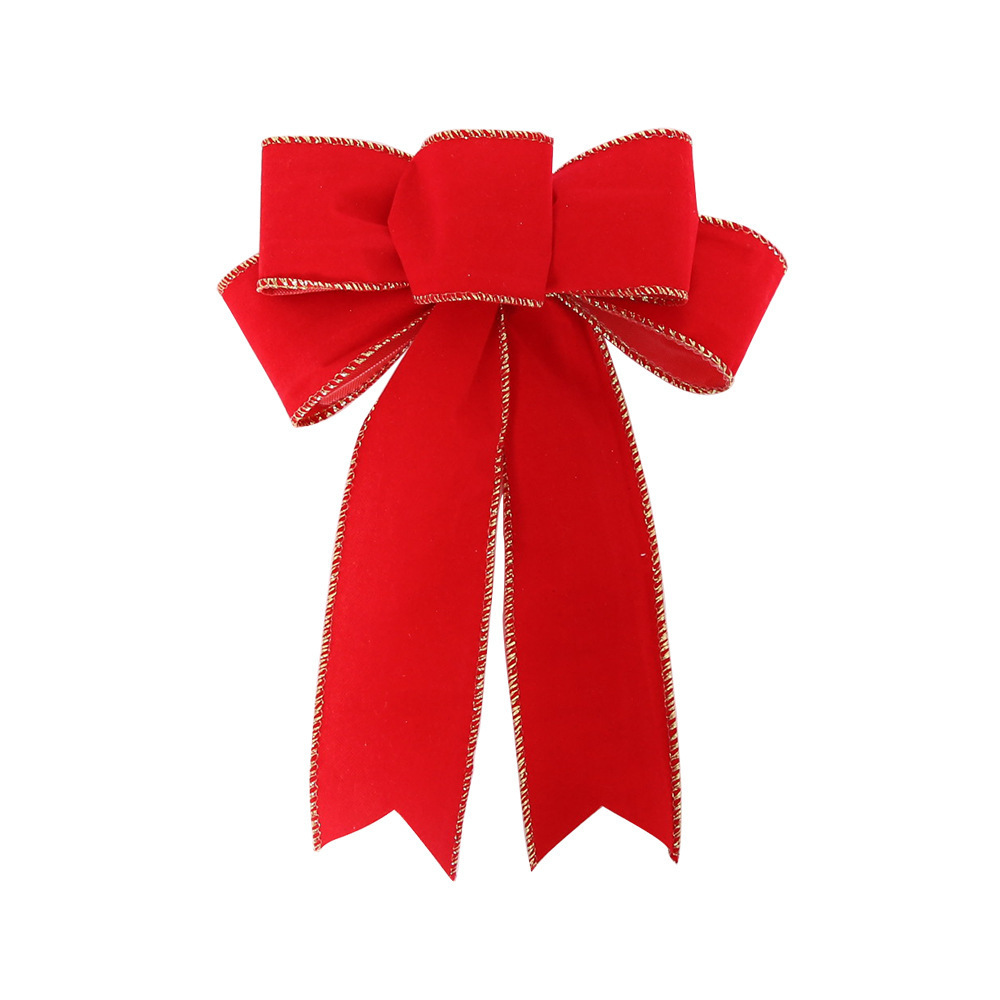 Flocking cloth red bow