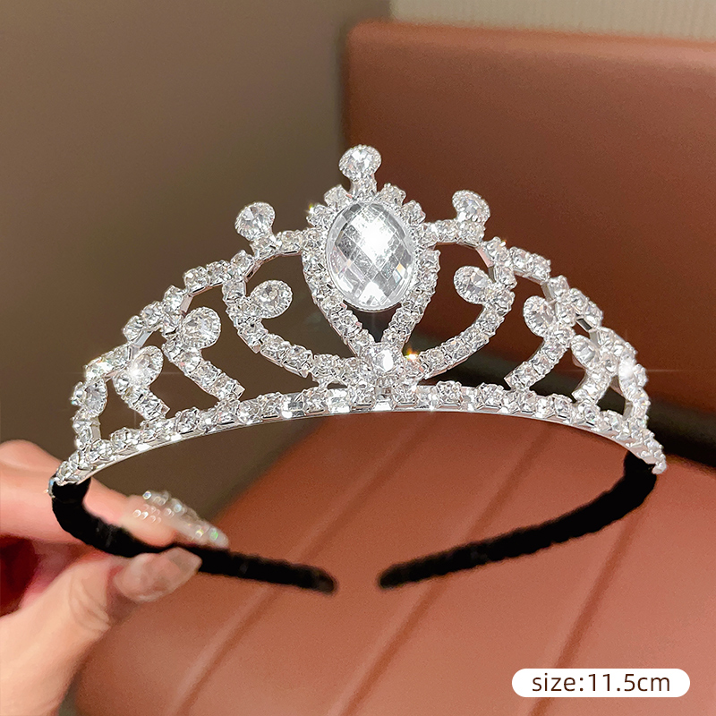 16# white crystal hair band