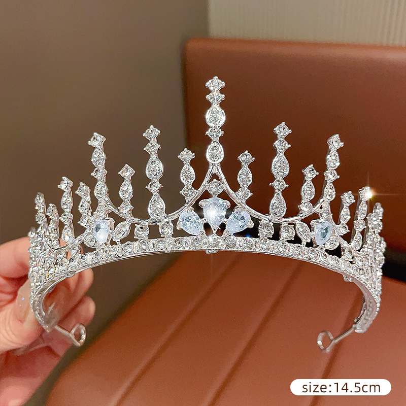 33# silver Rhinestone Crown