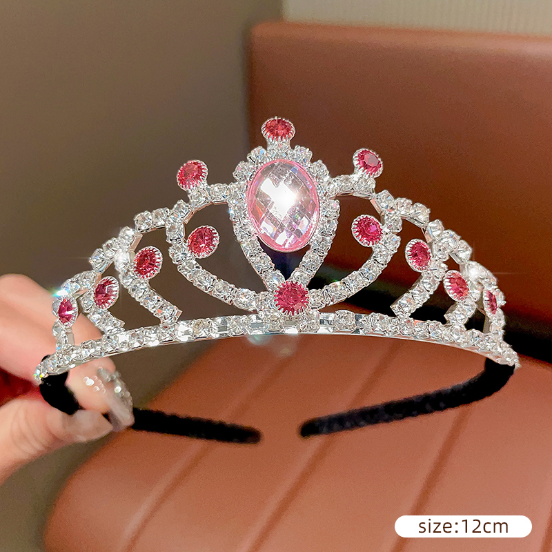 15:15# pink crystal hair band