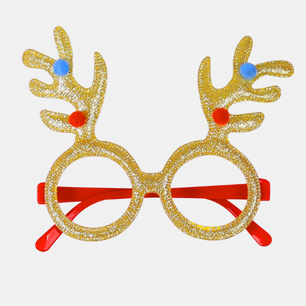 Round gold antlers