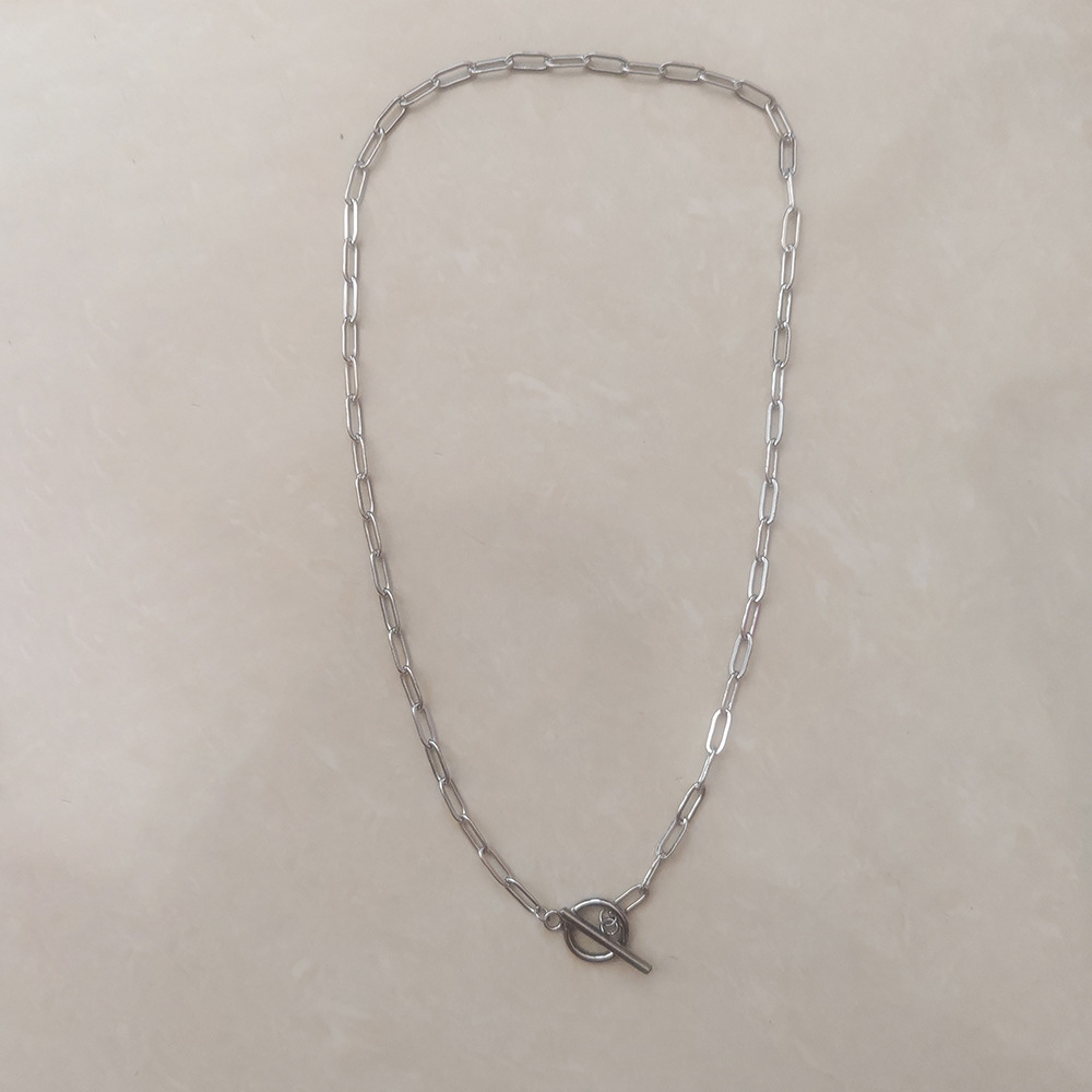 3:Steel color necklace