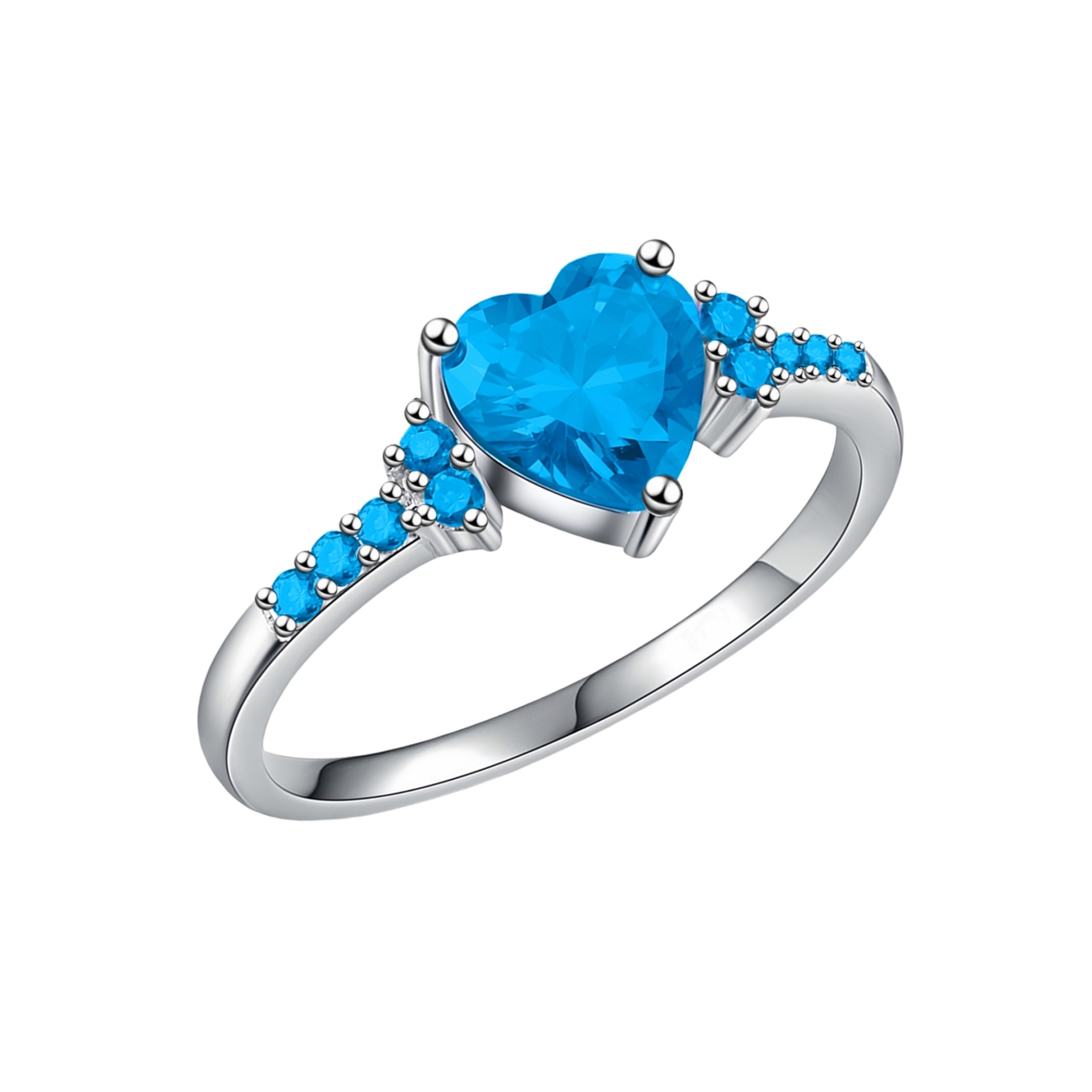 5:Ocean blue diamond ring [white gold]