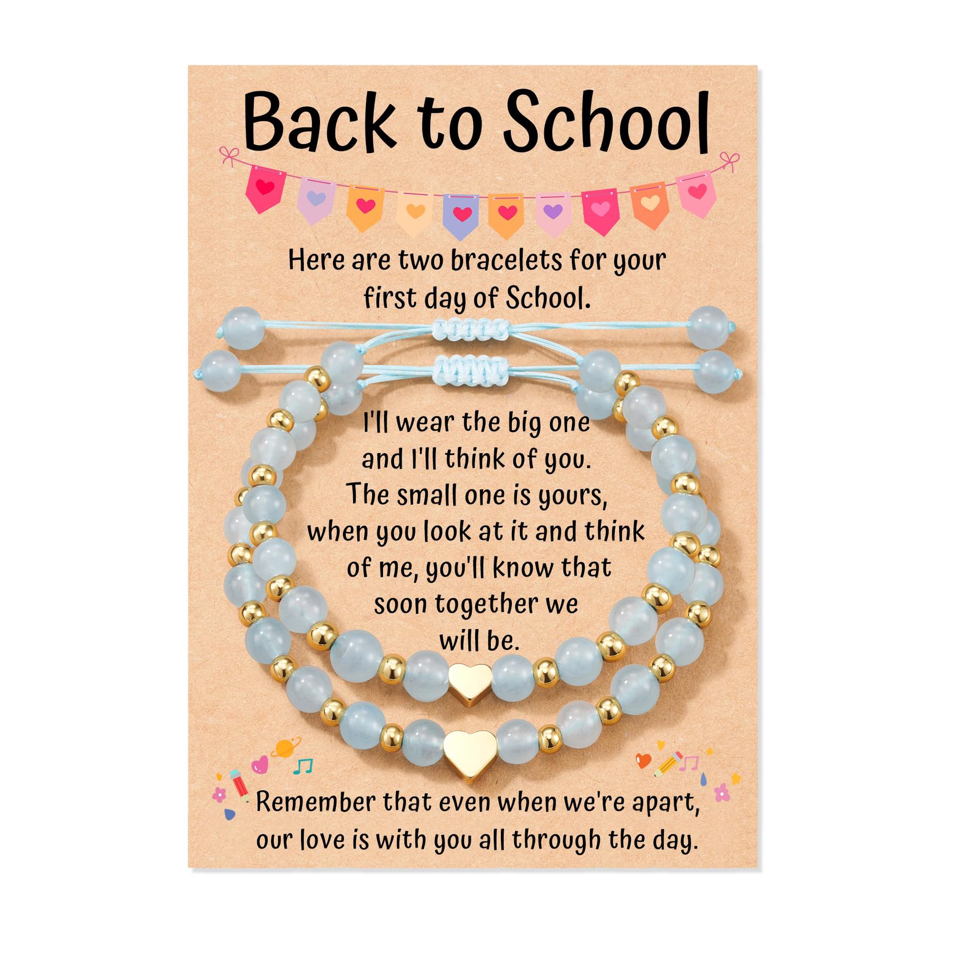 2:Back to schoolblue crystal set bracelet
