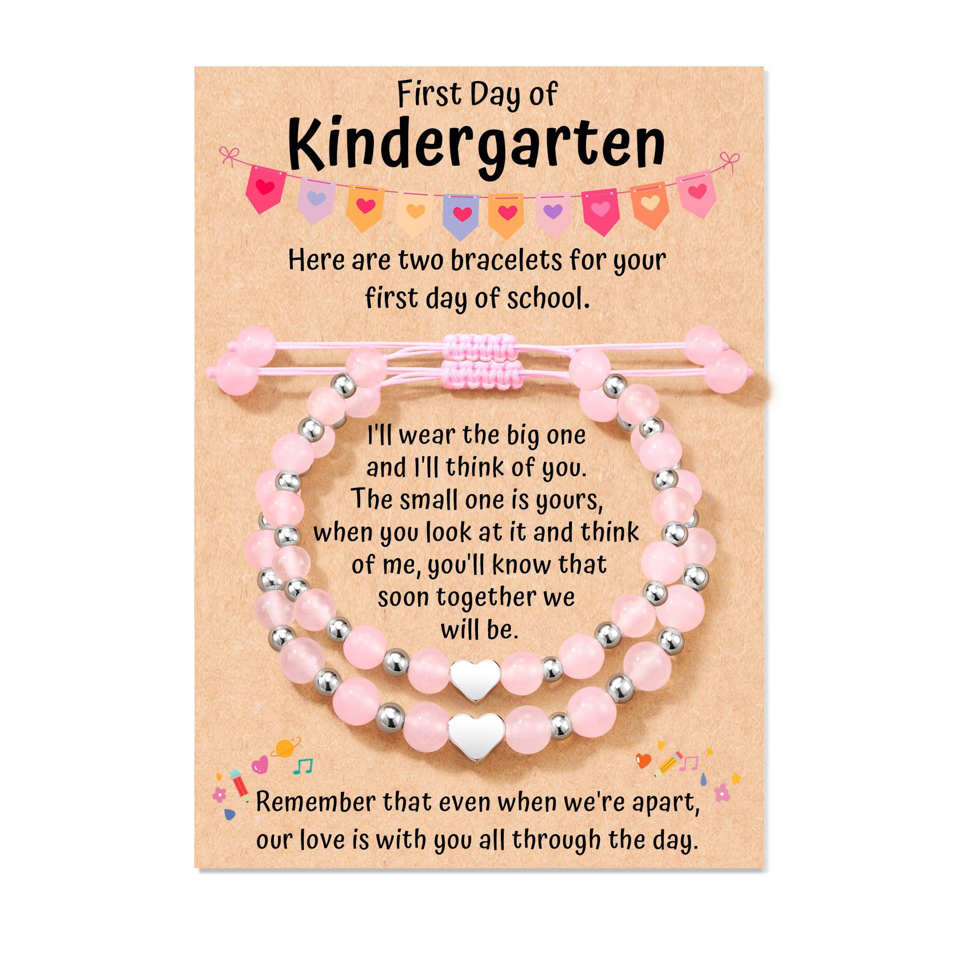 5:Kindergarten rose quartz set bracelet