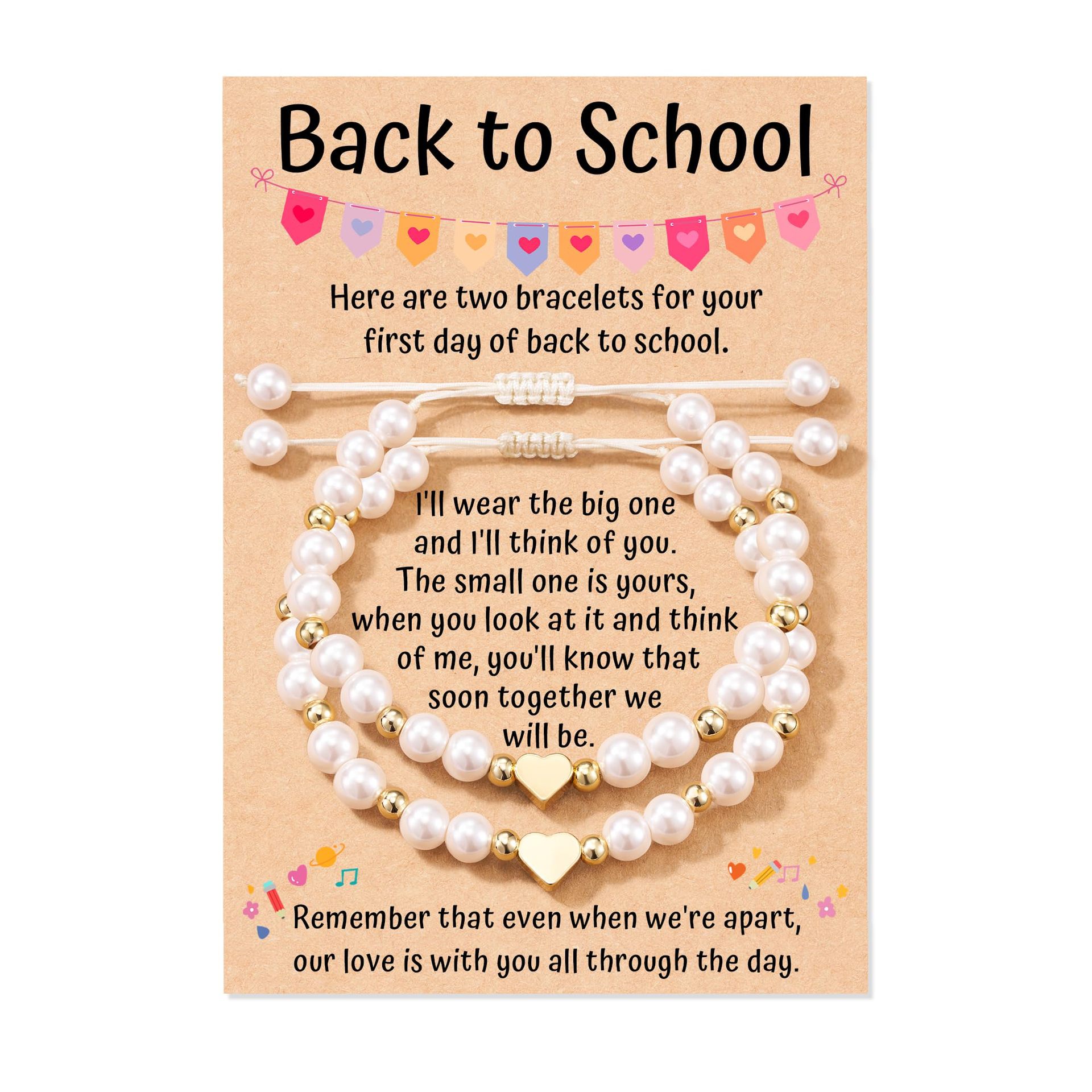 9:Back to school white pearl set bracelet