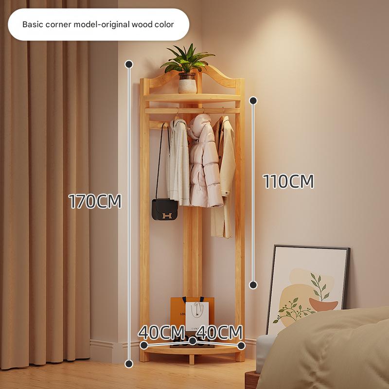 Classic corner model - wood color [bedside storage, efficient storage]