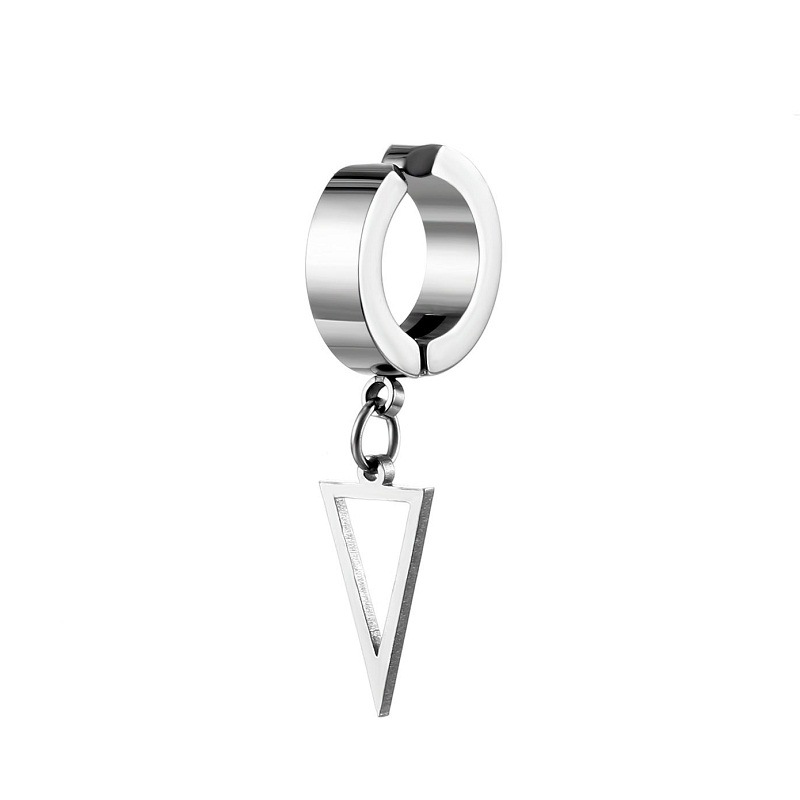Steel ear clip hanging triangle