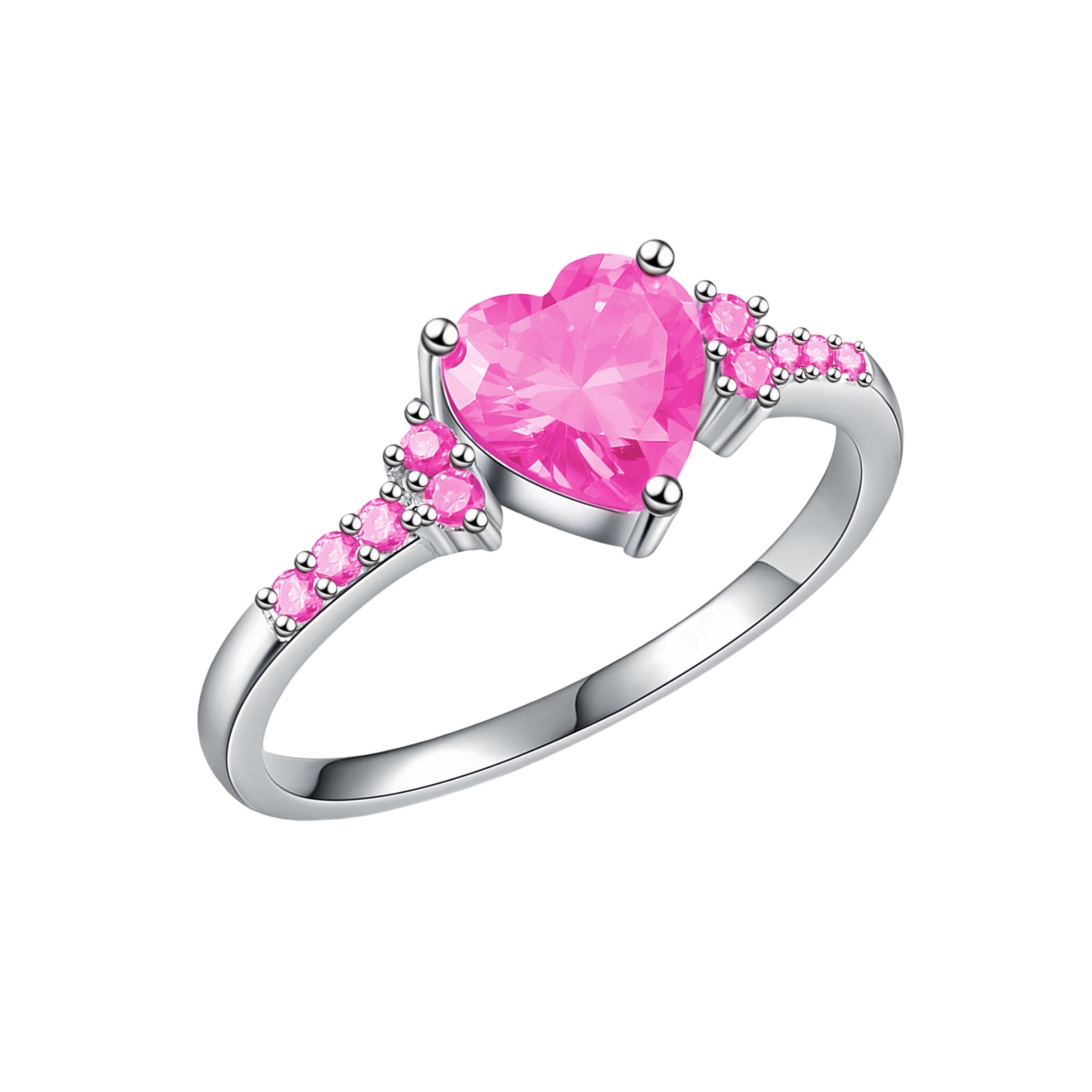 Pink diamond ring [white gold] US Size #5