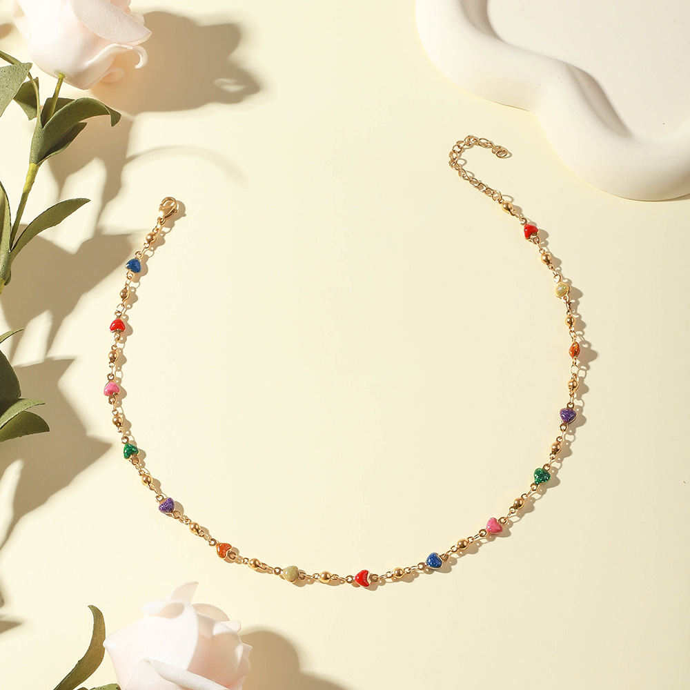 15:40 5CM glitter peach heart