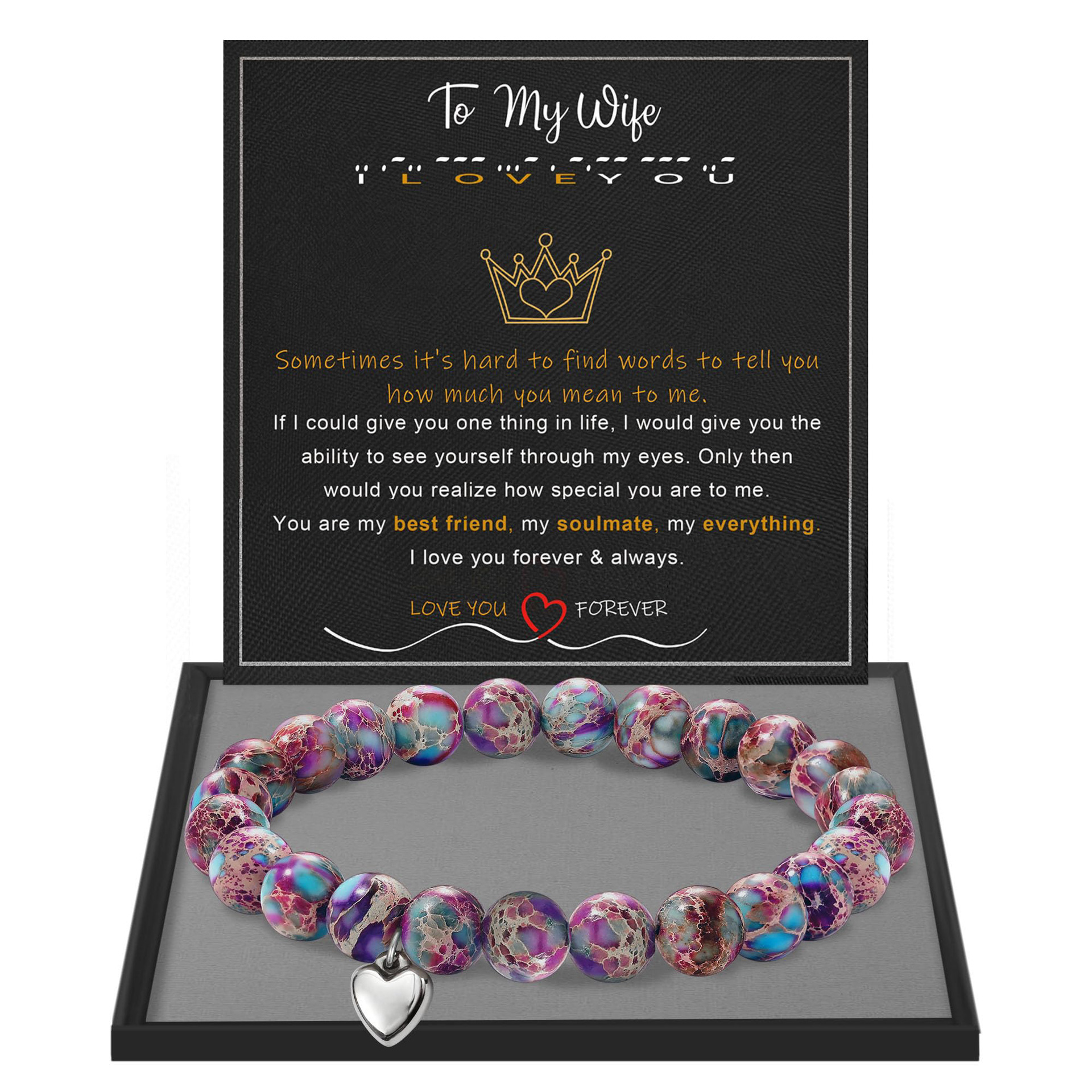 wife love purple flower emperor stone