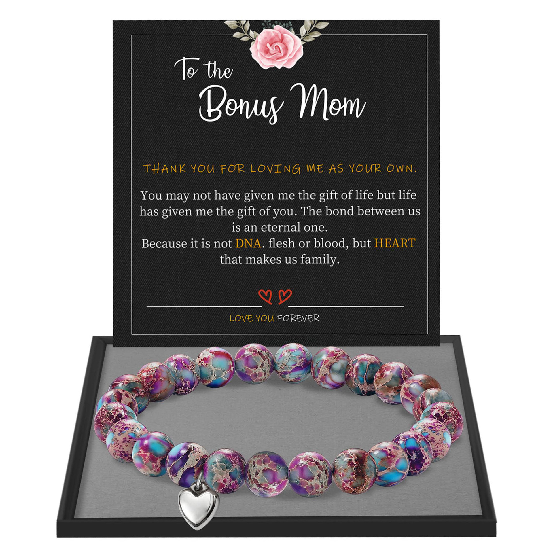 mom love purple flower emperor stone