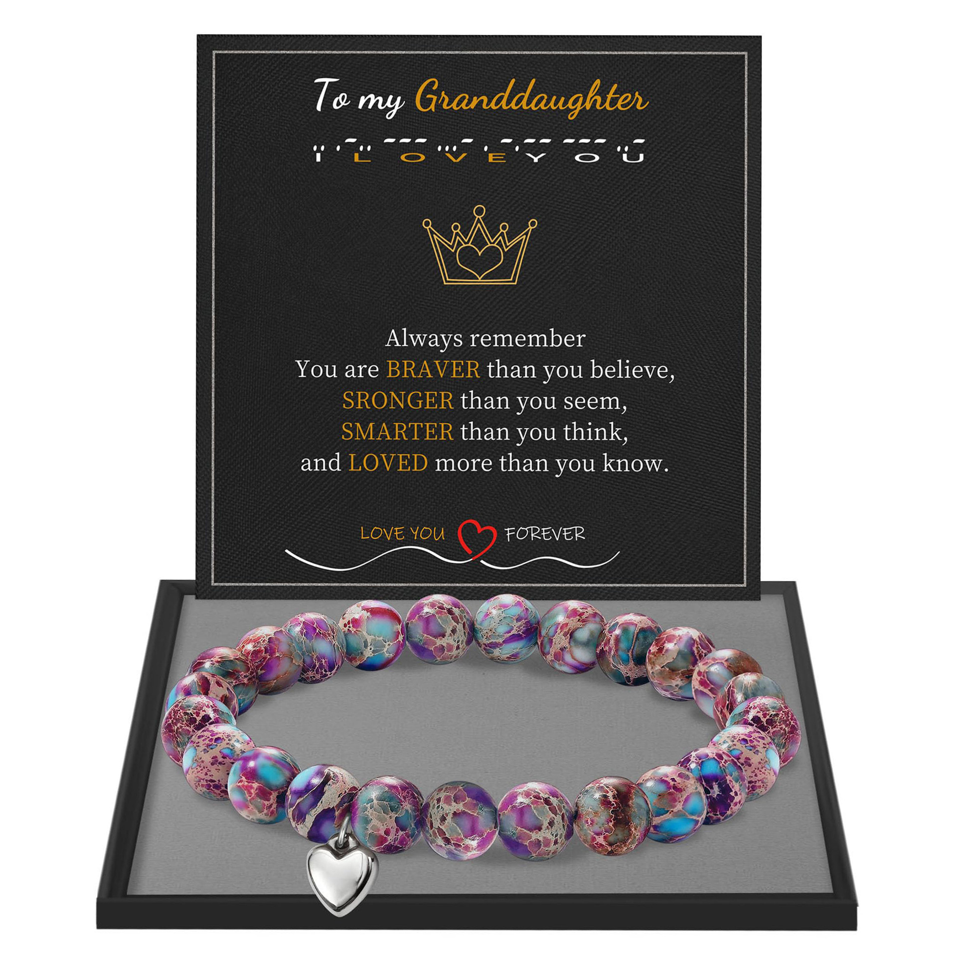 6:granddaughter love purple flower emperor stone