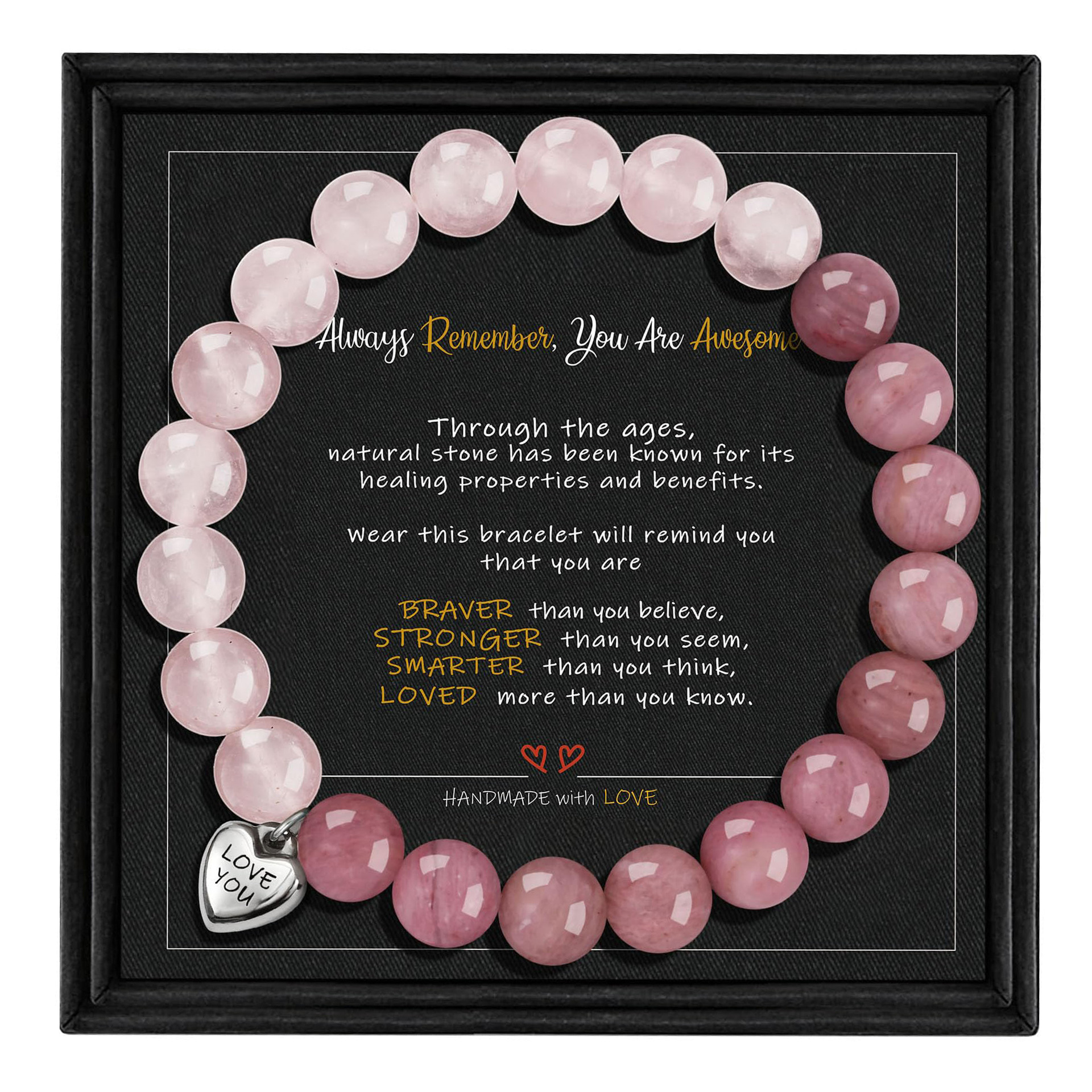 12:awesome love rhodolite rose quartz