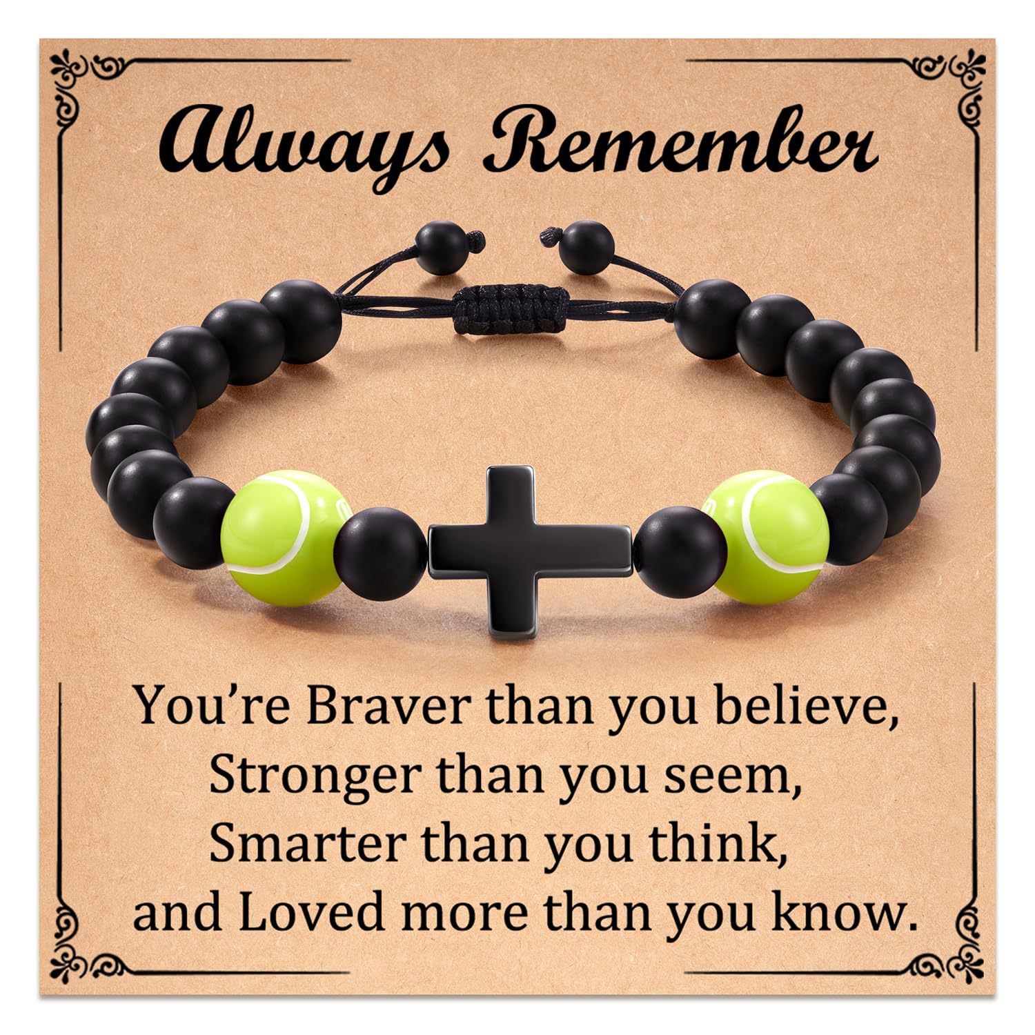 1:Remember Card Tennis Bracelet