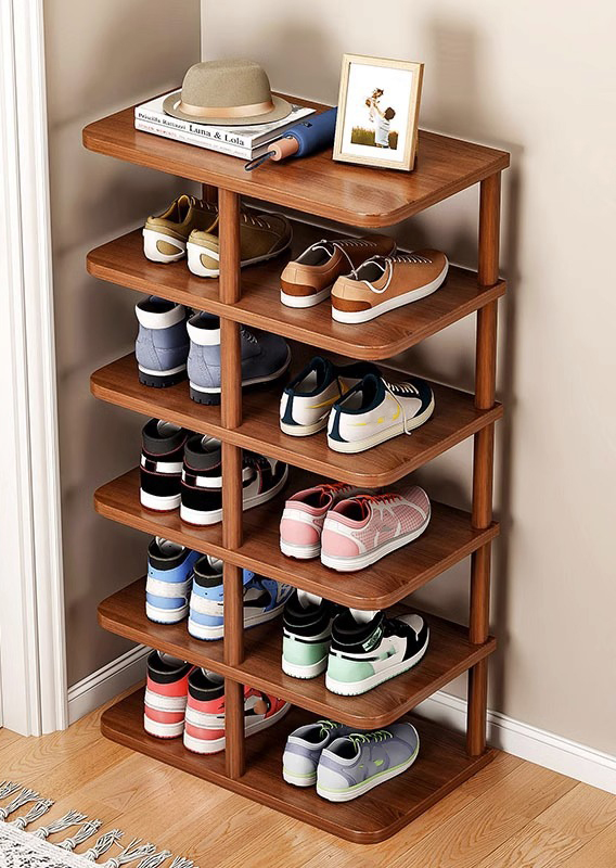 6 layer walnut color 48*24*80cm