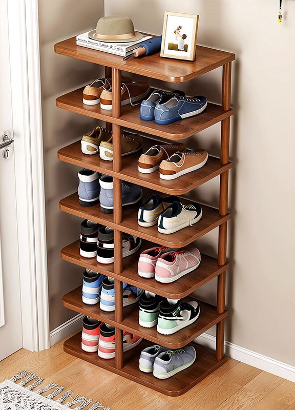 8 layer walnut color 48*24*112cm